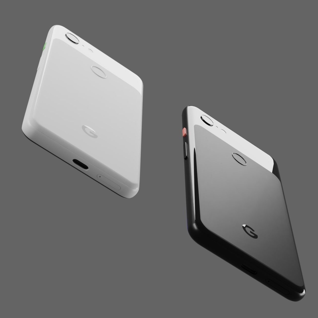 Google Pixel 3 and Pixel 3 XL 3D model_2