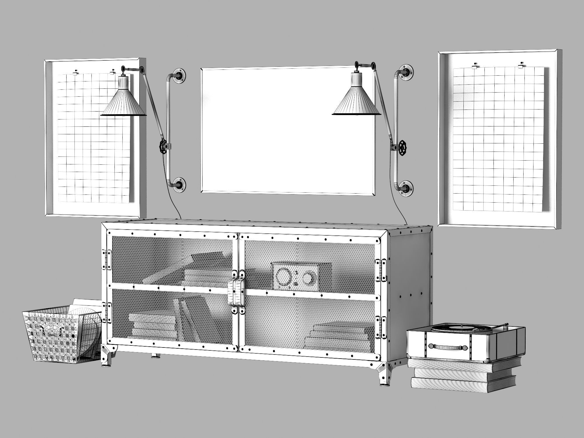 Console Hopper 3D model_7