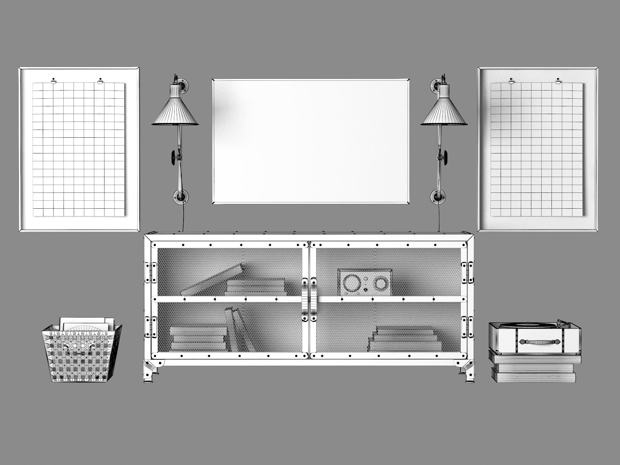Console Hopper 3D model_8