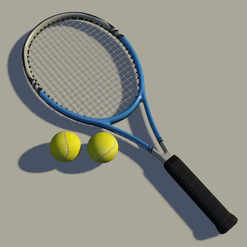 Tennis Player Girl Low-poly 3D model_21