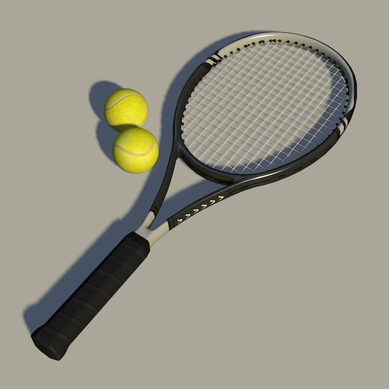 Tennis Player Girl Low-poly 3D model_24