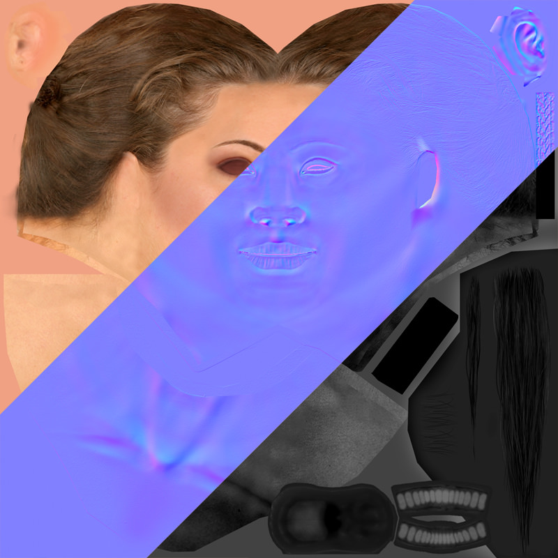 Tennis Player Girl Low-poly 3D model_22