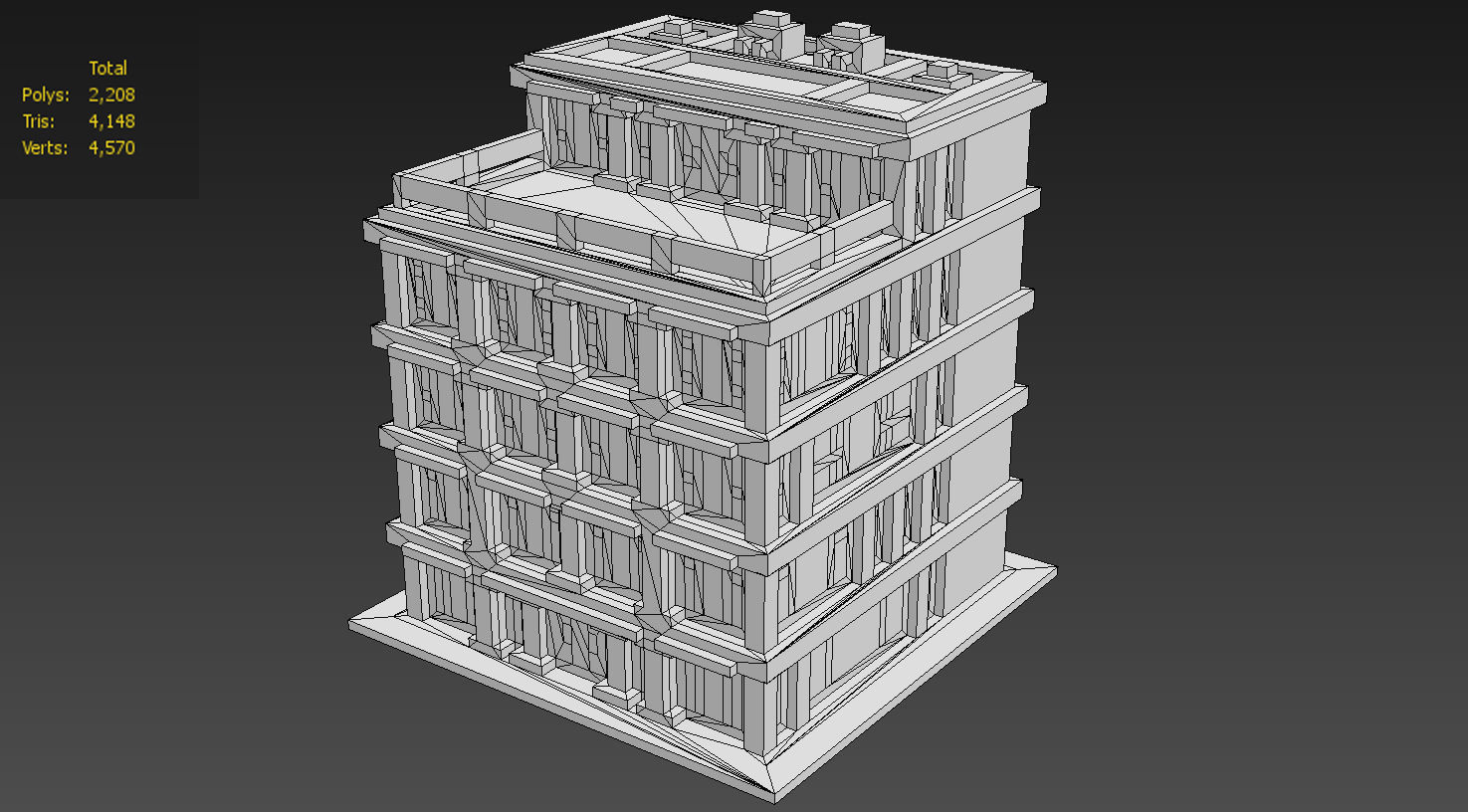 House Voxel - 3 Low-poly 3D model_4