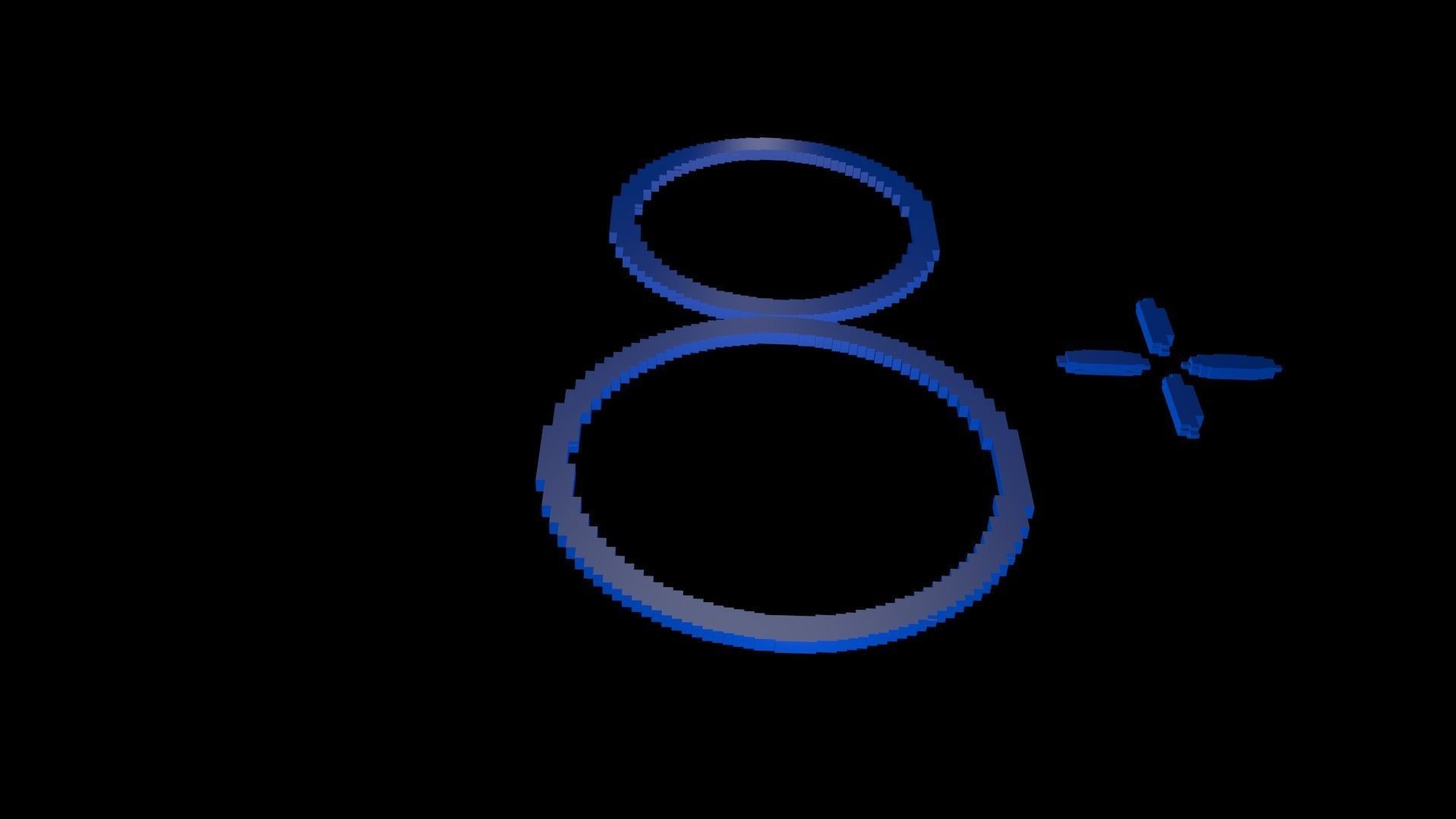 Eight plus voxel 3D model_3