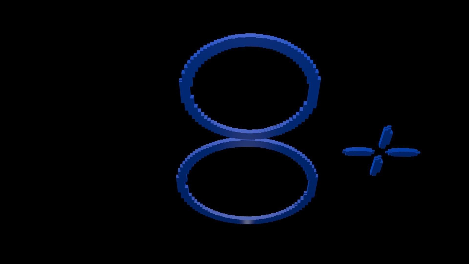 Eight plus voxel 3D model_2