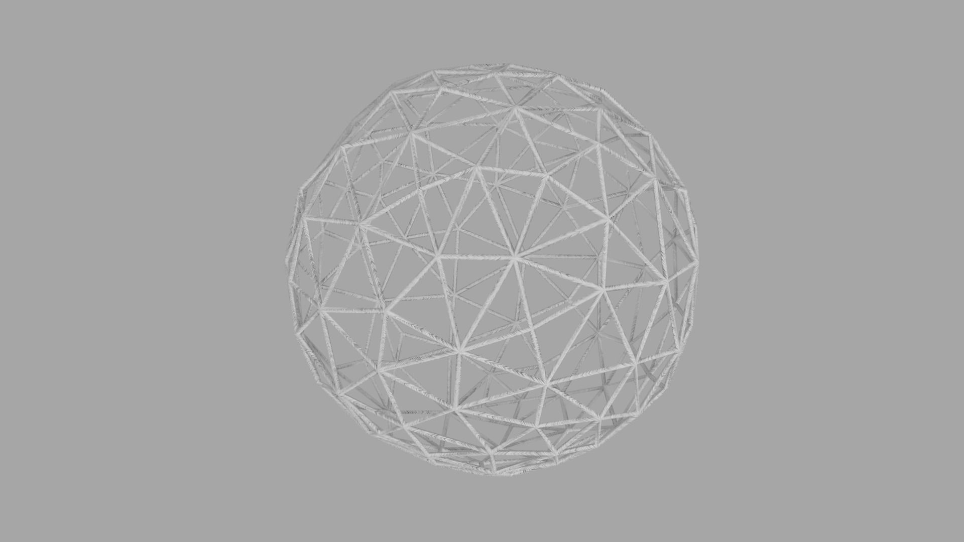 Snowball with Shapes LOW POLY Low-poly 3D model_5
