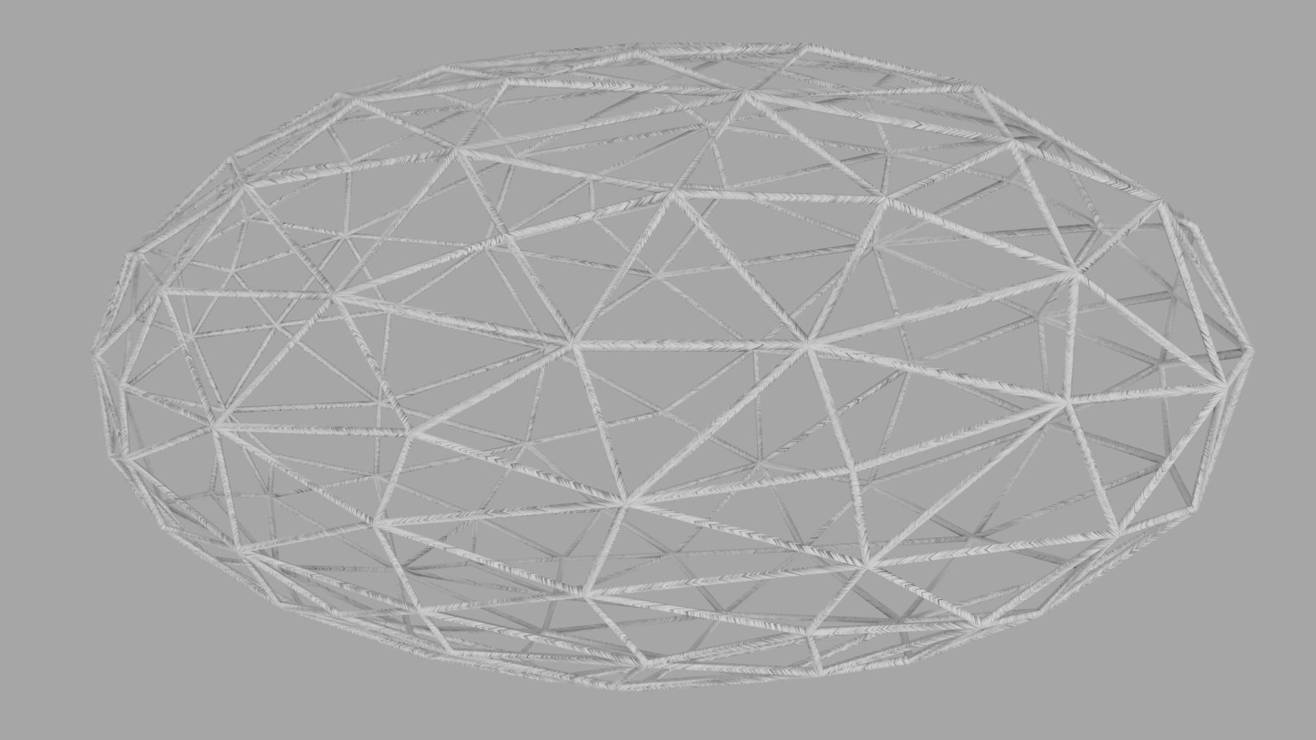 Snowball with Shapes LOW POLY Low-poly 3D model_6