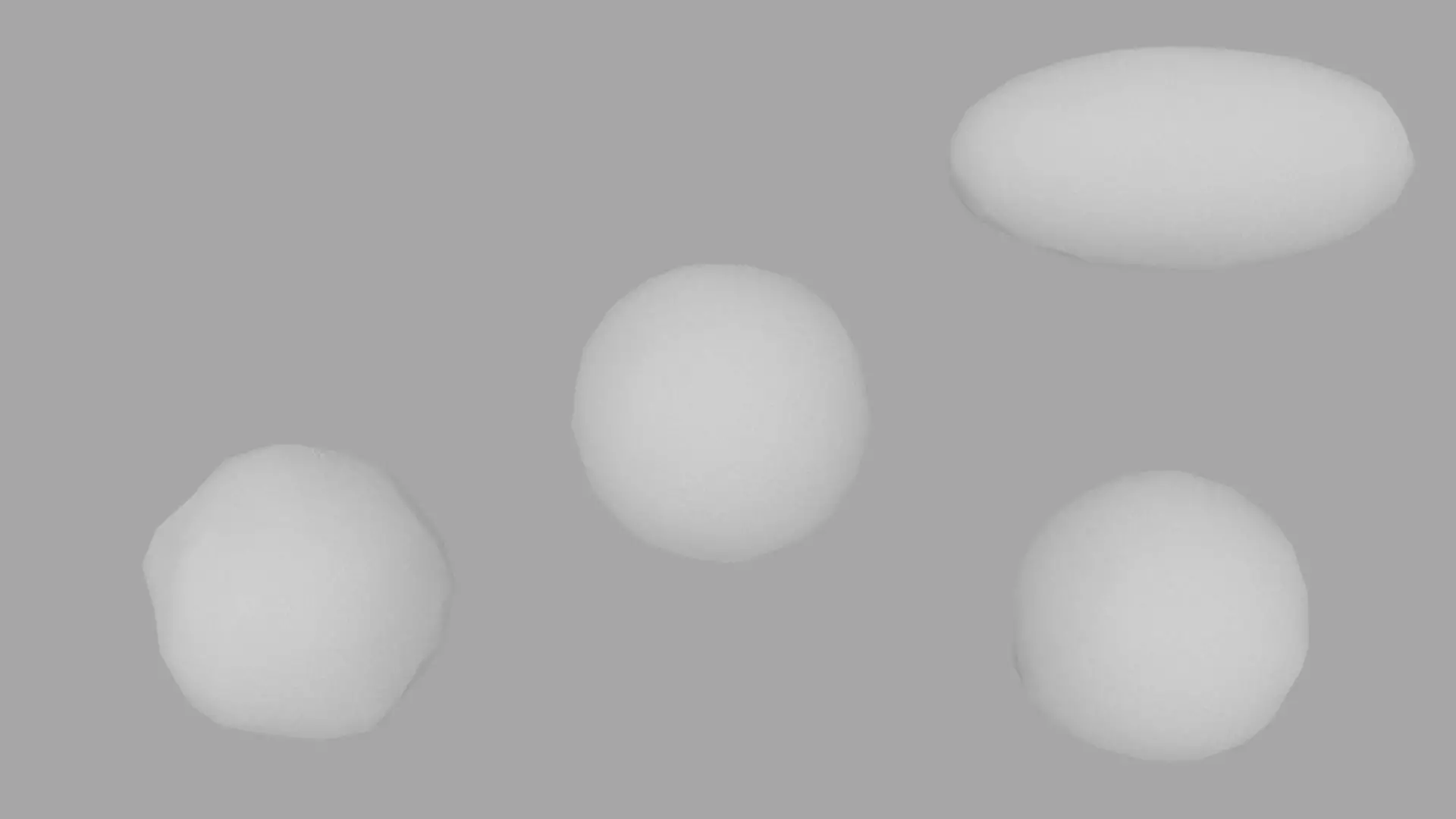 Snowball with Shapes LOW POLY Low-poly 3D model_0