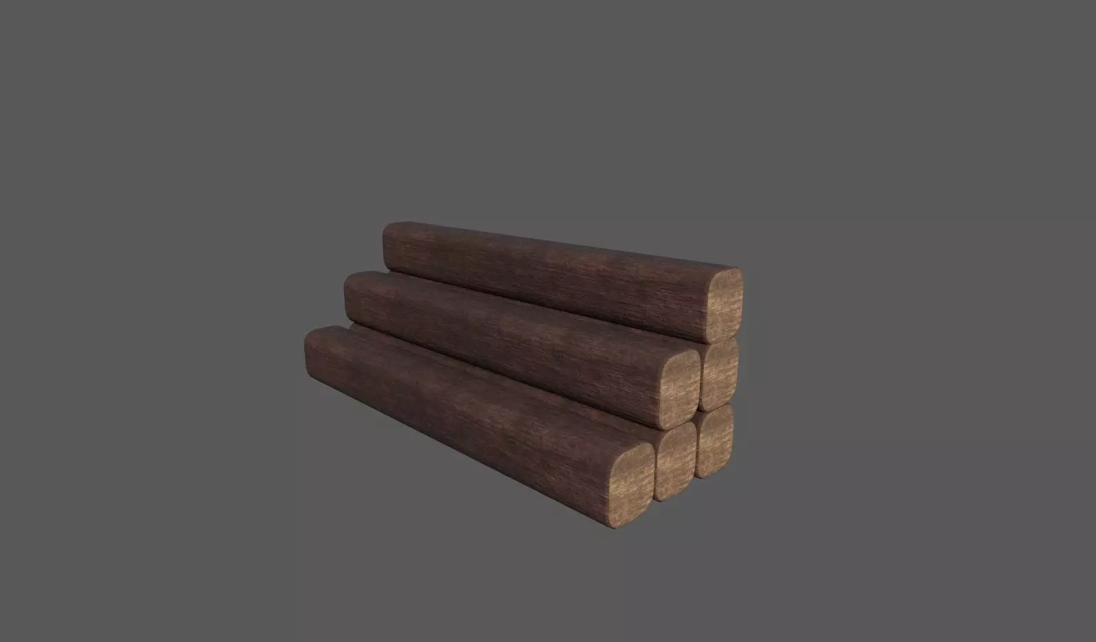 WOODS stack of wooden logs Free low-poly 3D model_0