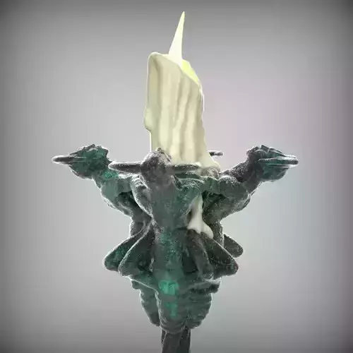 Gothic Candelabra Free 3D model
