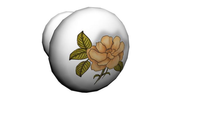 textured knob Handle 2 3D model