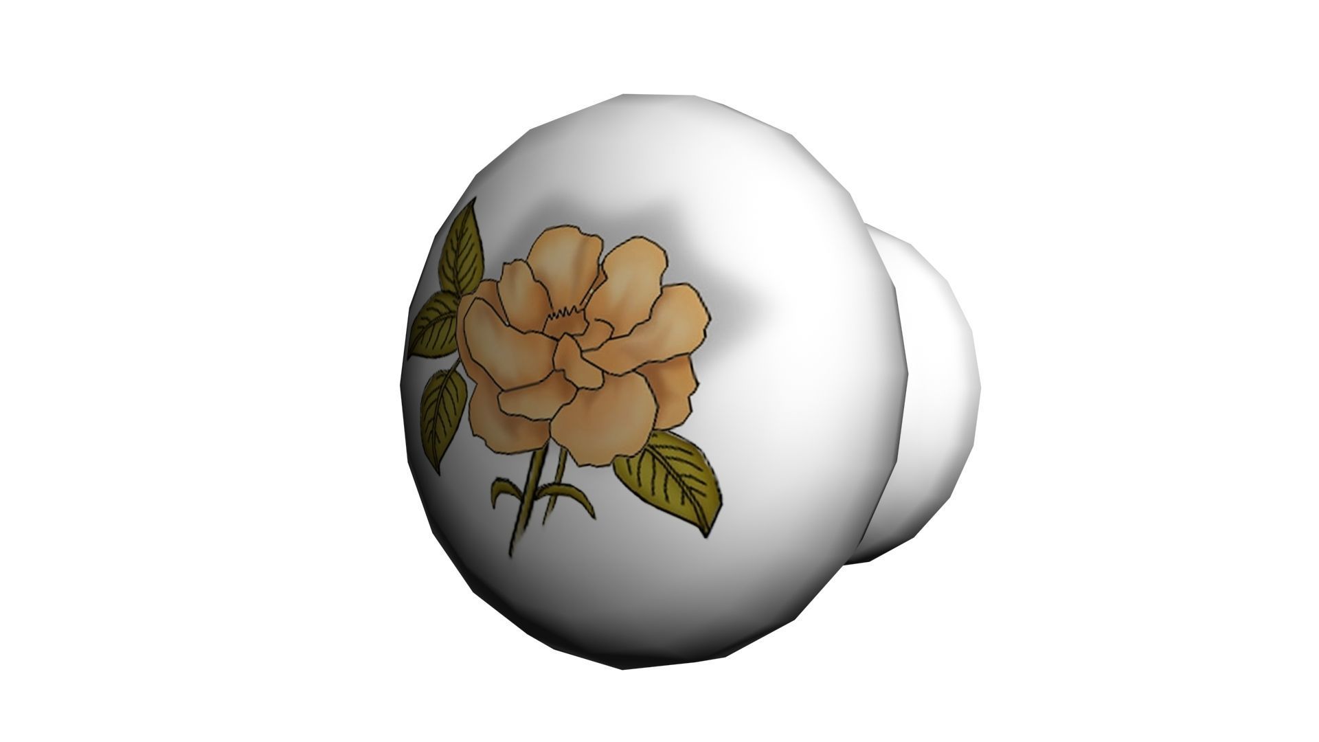 textured knob Handle 2 3D model_1