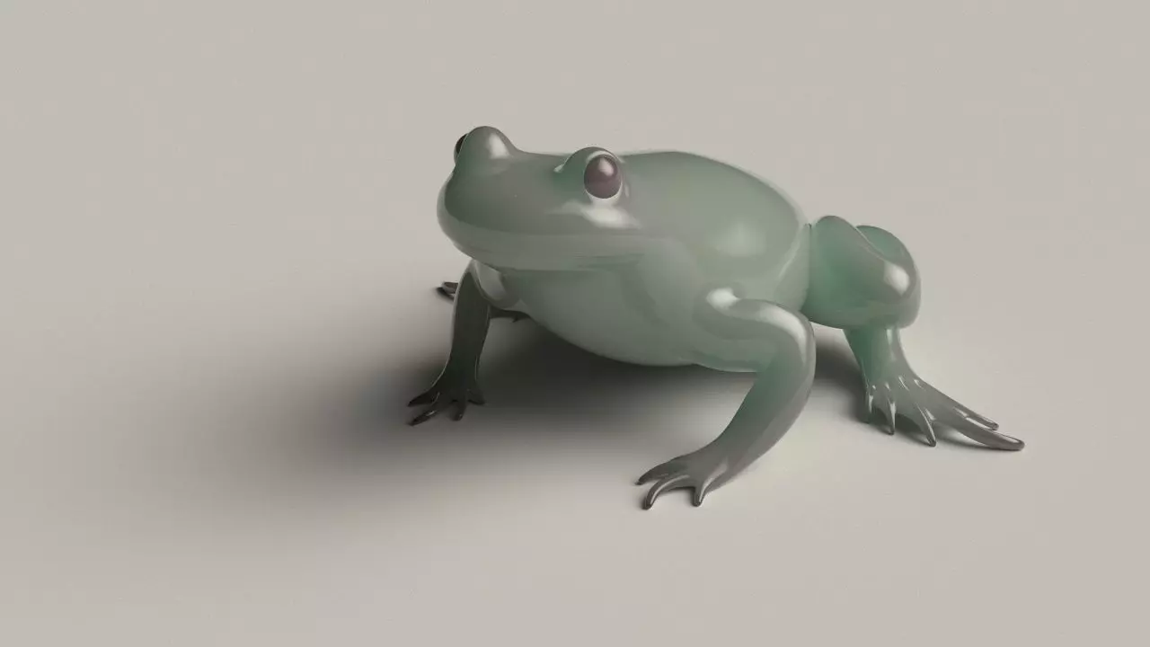 Frog basemesh version B - 5 k tris Low-poly 3D model_0