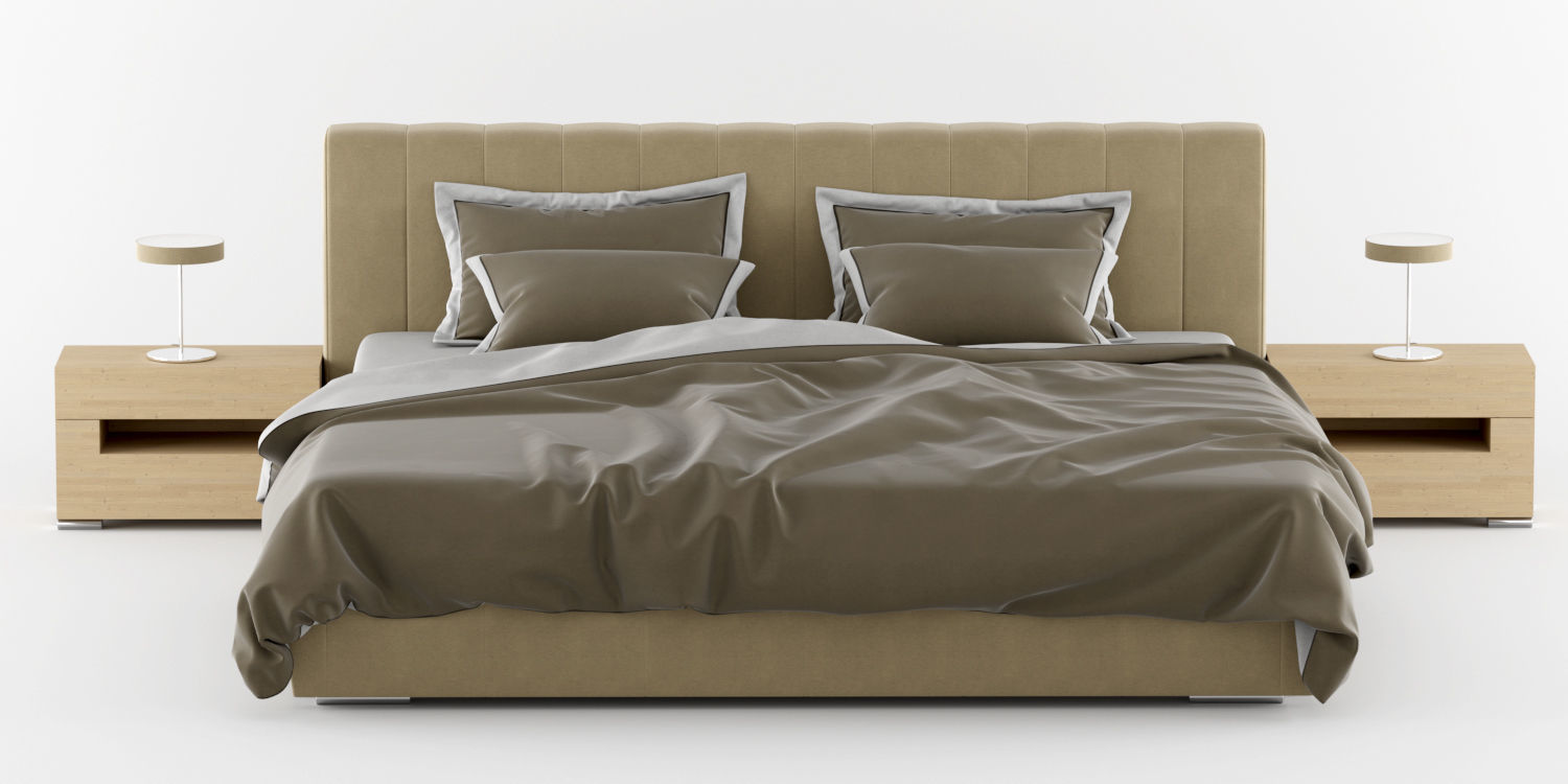 modern bed 1 3D model_7