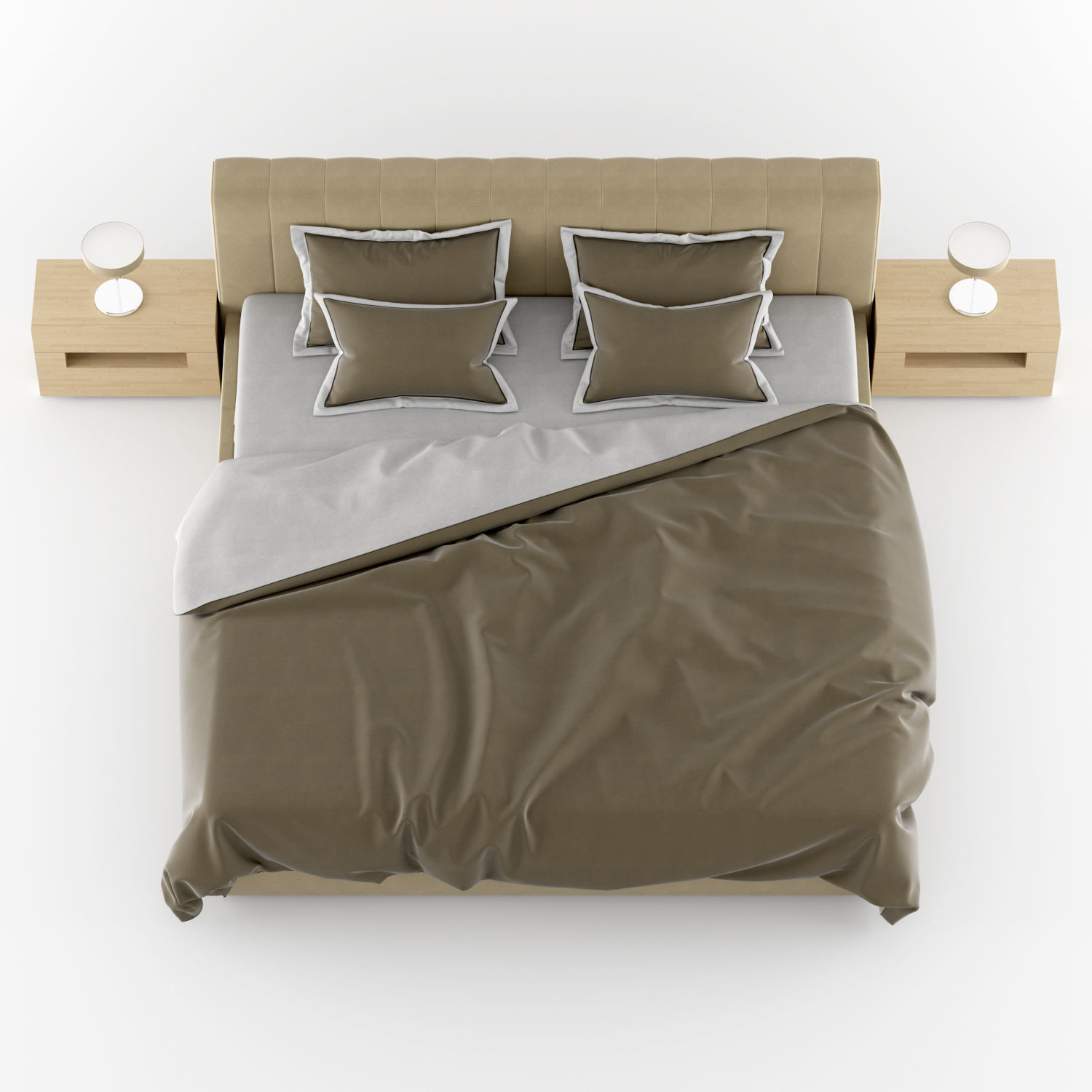 modern bed 1 3D model_5