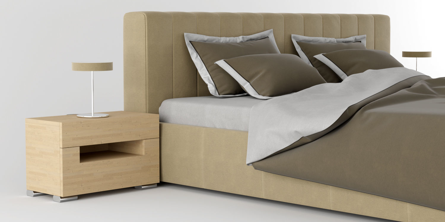modern bed 1 3D model_9