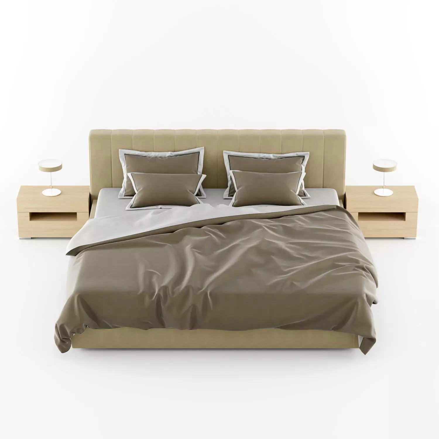modern bed 1 3D model_0