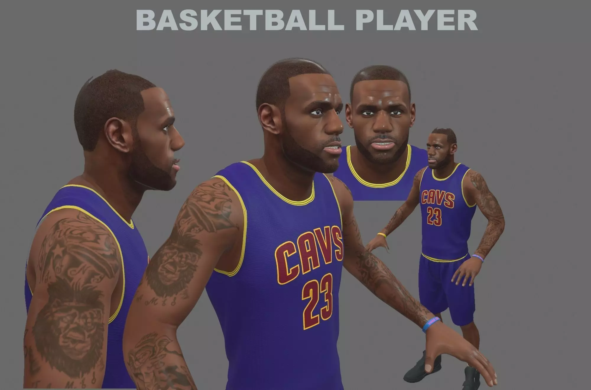 Basketball Player Free 3D model