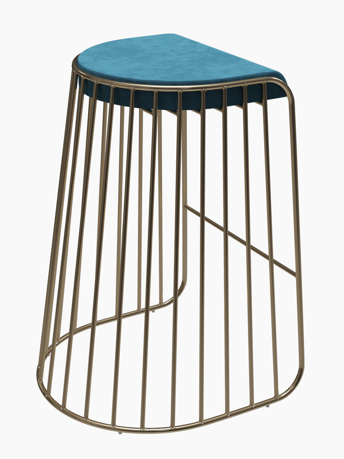 Brides Veil Bar and Counter Stool by Phase Design 3D model_5