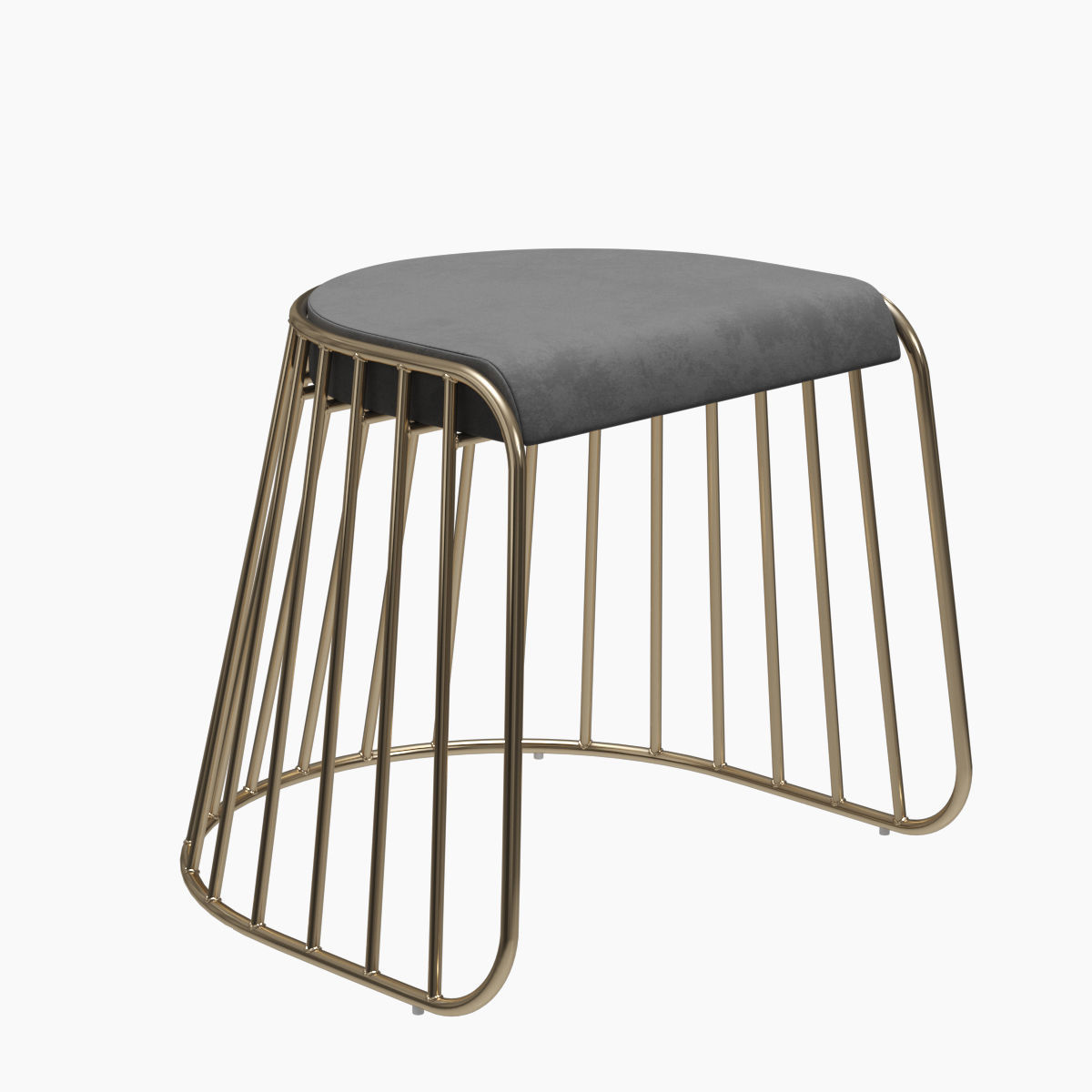 Brides Veil Bar and Counter Stool by Phase Design 3D model_3