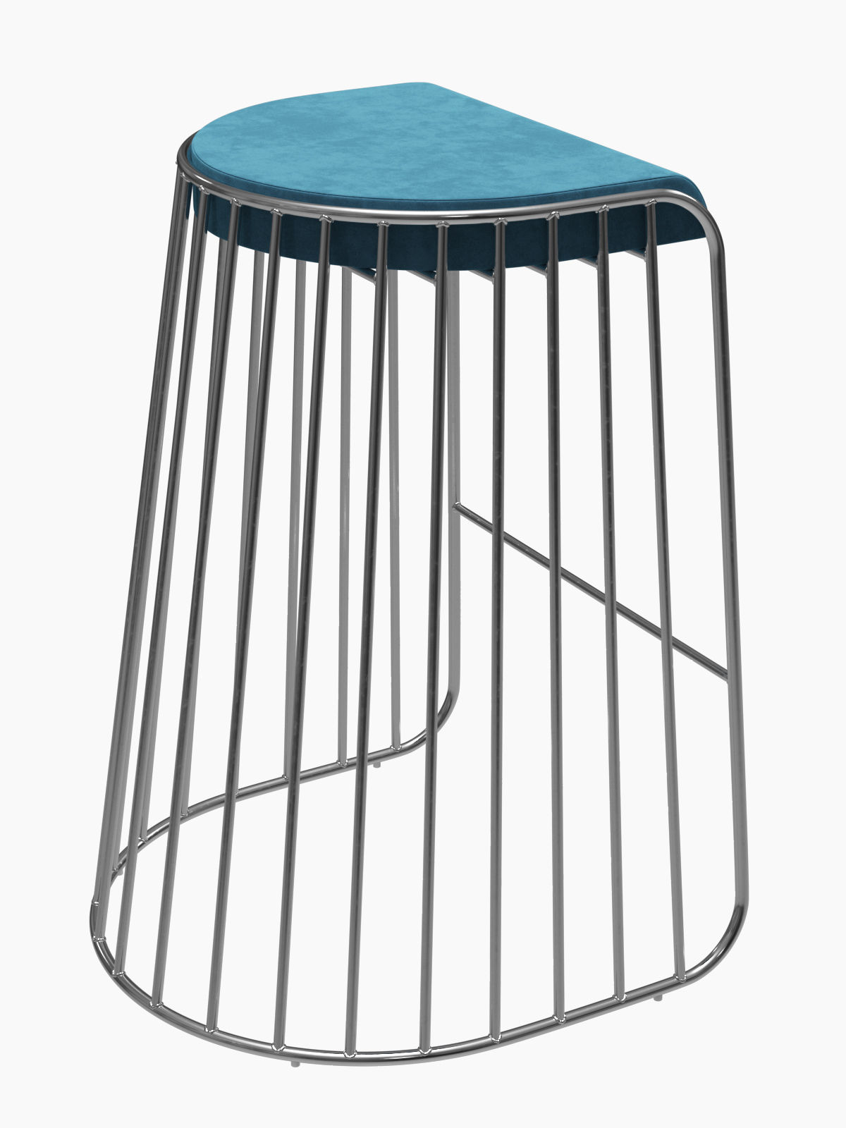 Brides Veil Bar and Counter Stool by Phase Design 3D model_6