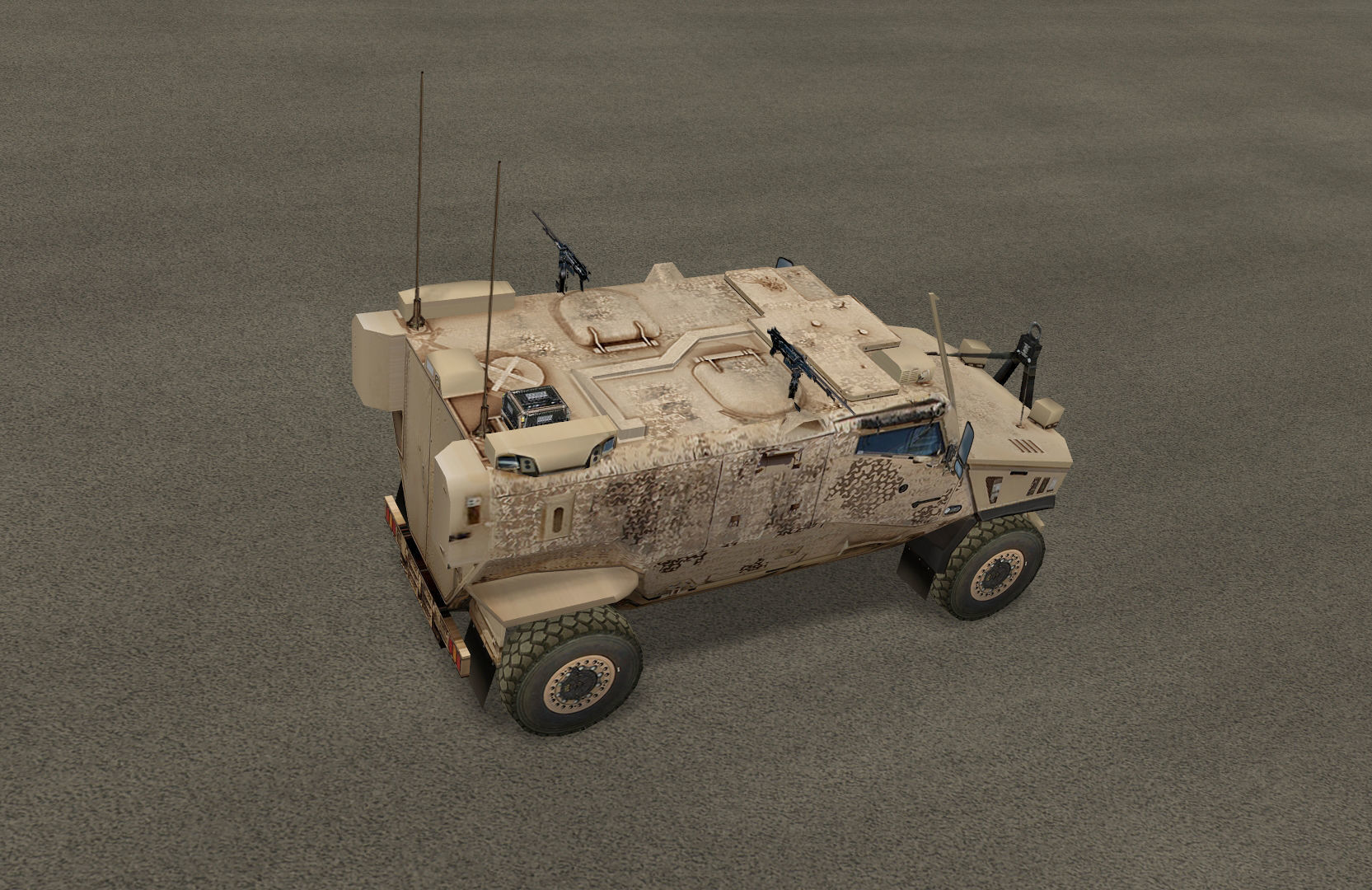 Foxhound armoured vehicle Low-poly 3D model_4