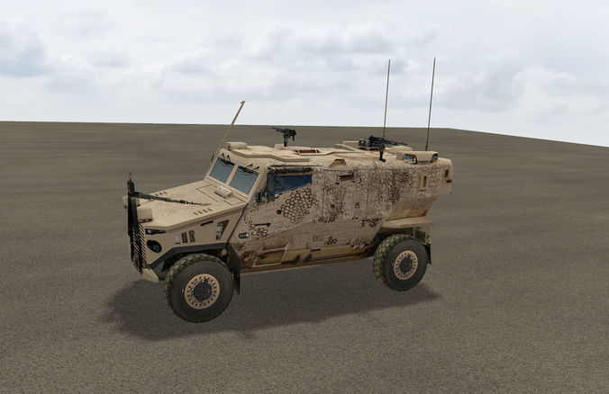 Foxhound armoured vehicle Low-poly 3D model
