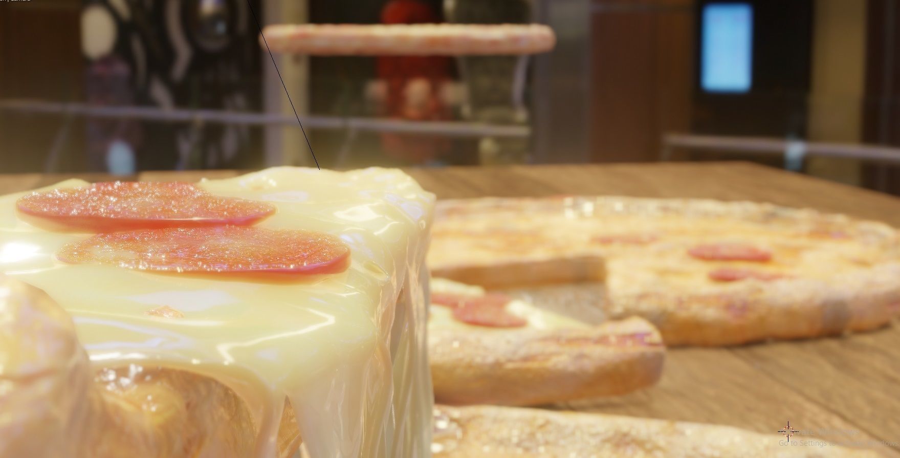 pepperoni pizza slices  Low-poly 3D model_1