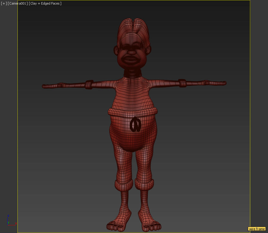 cartoon character Low-poly 3D model_6