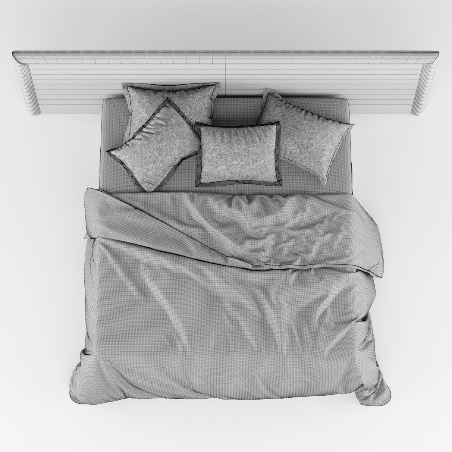 modern bed 2 3D model_8