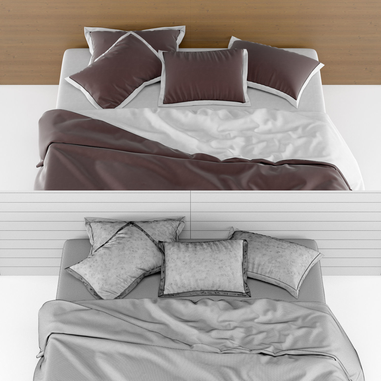 modern bed 2 3D model_5