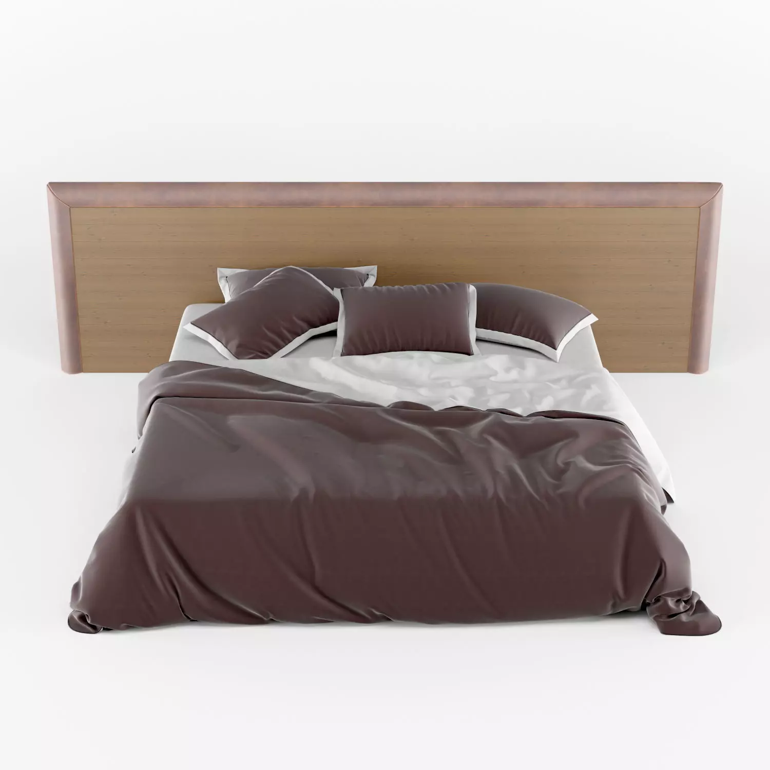 modern bed 2 3D model_0