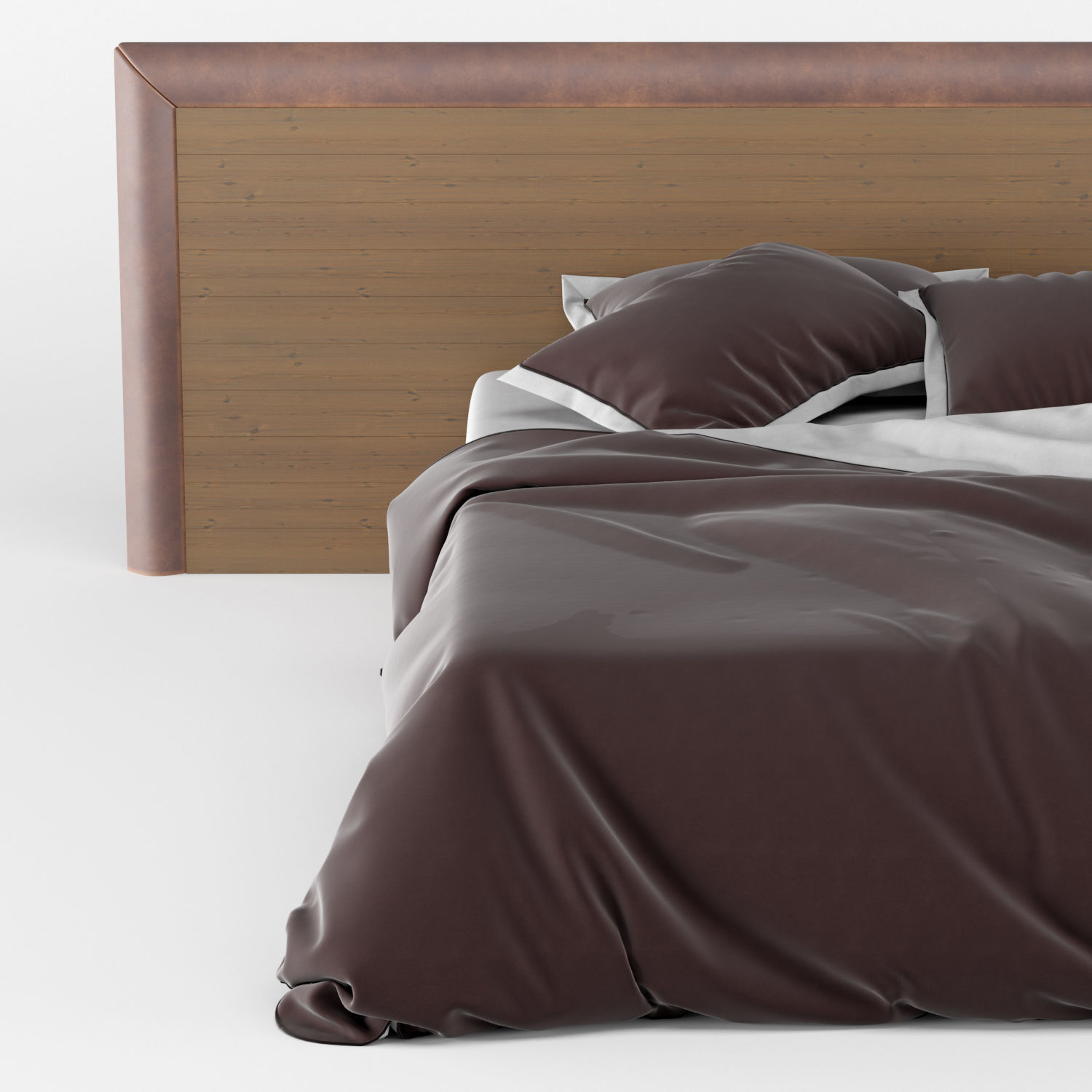 modern bed 2 3D model_3