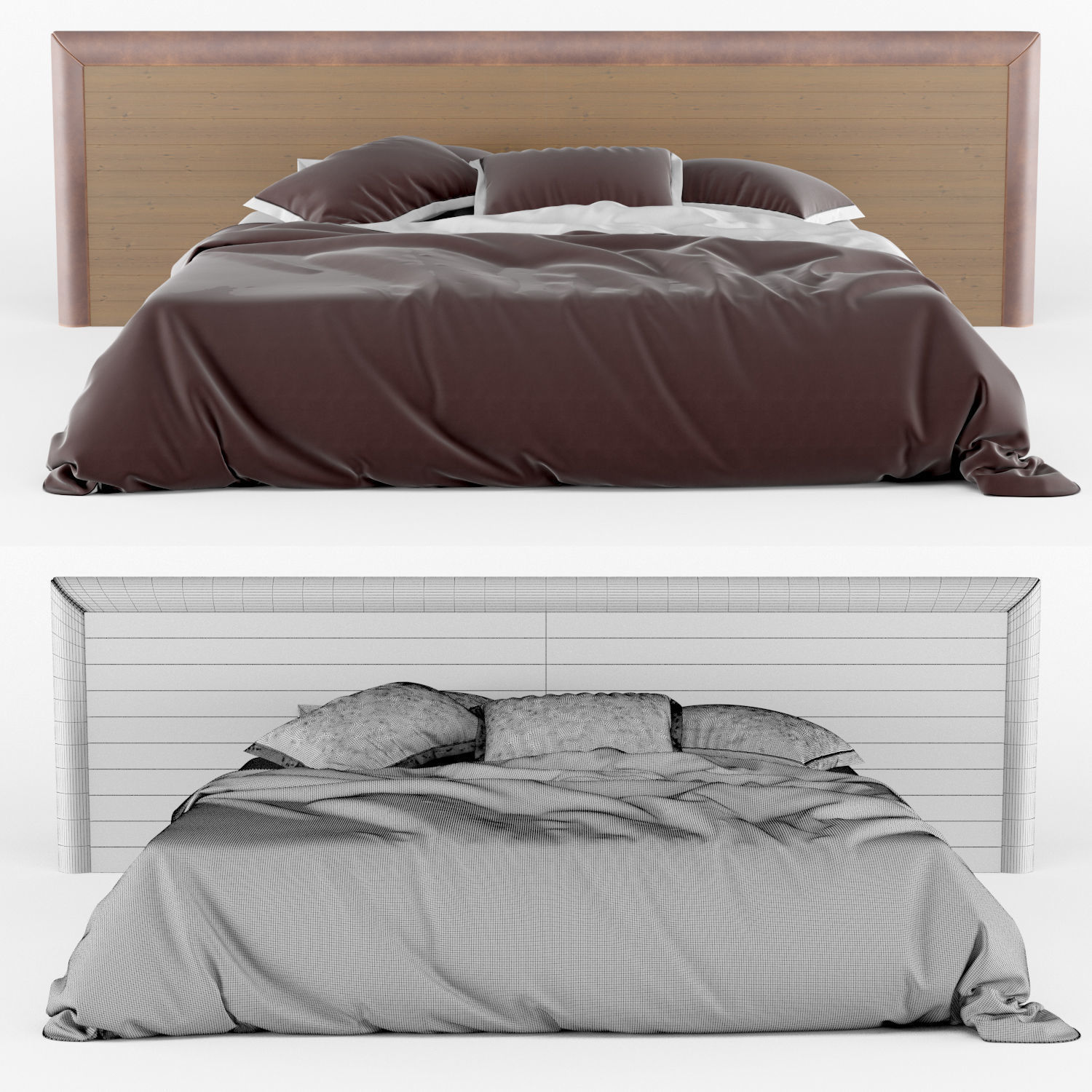 modern bed 2 3D model_6