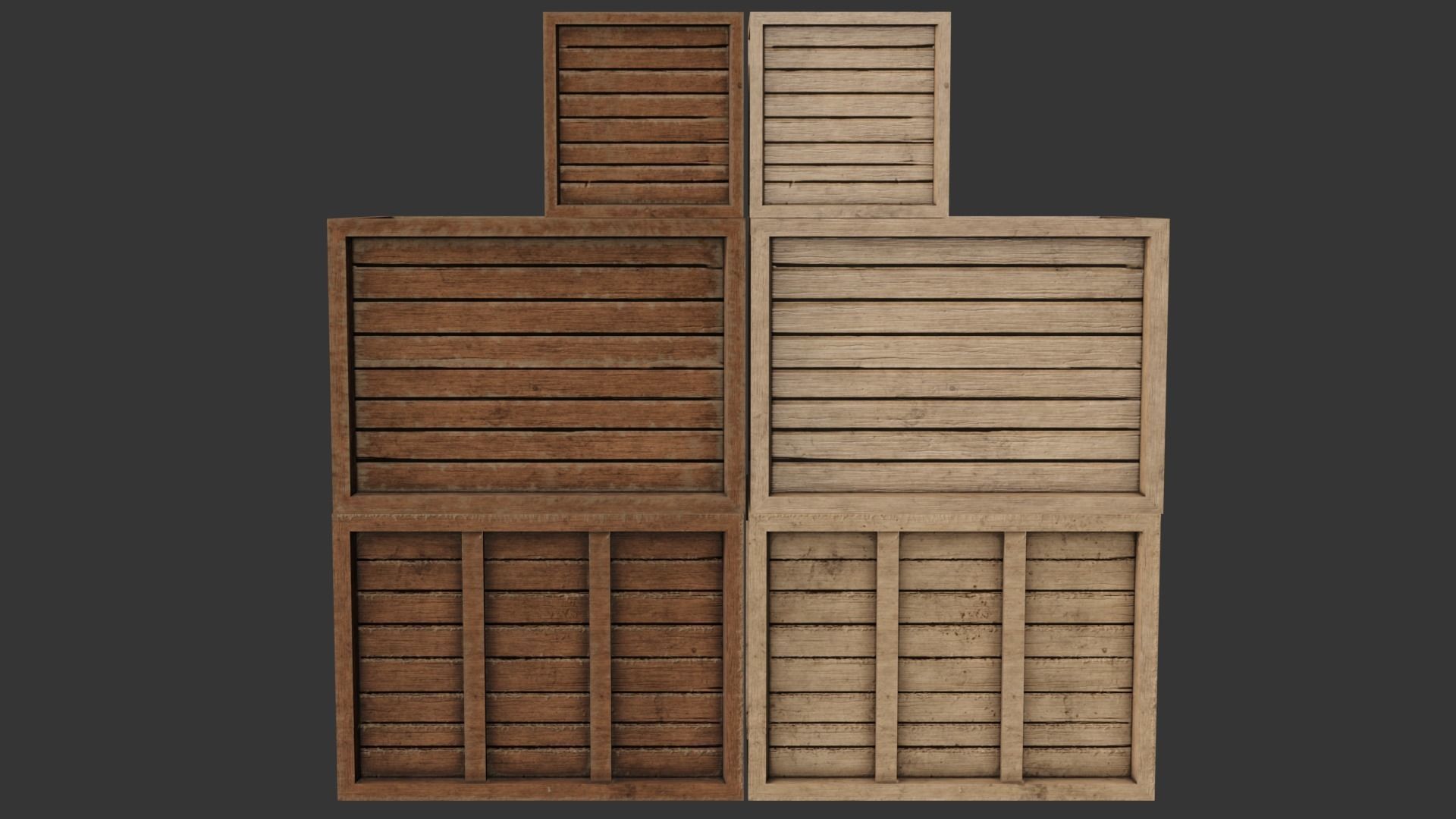 Industrial Cargo Pack Low-poly 3D model_15