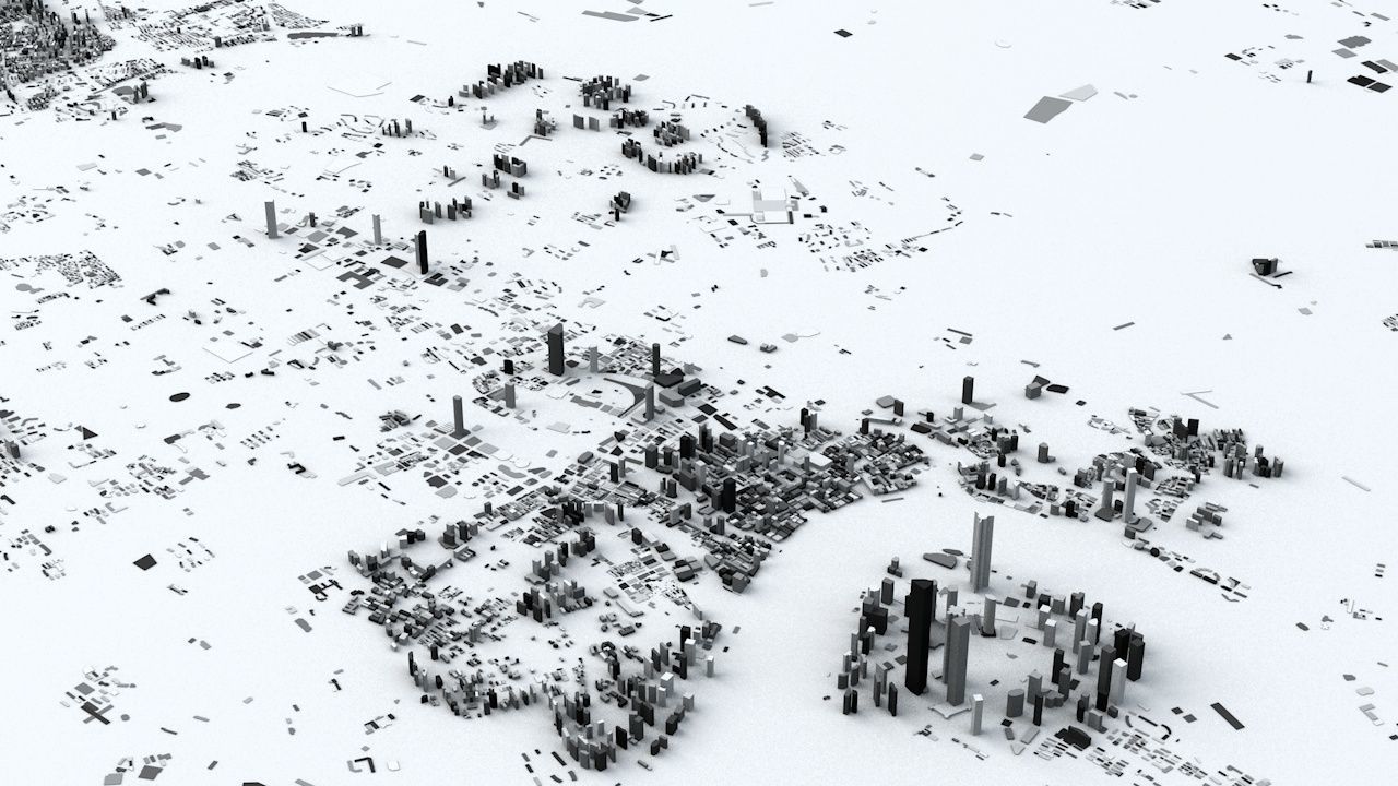 Shanghai Streets and Buildings 3D model_6