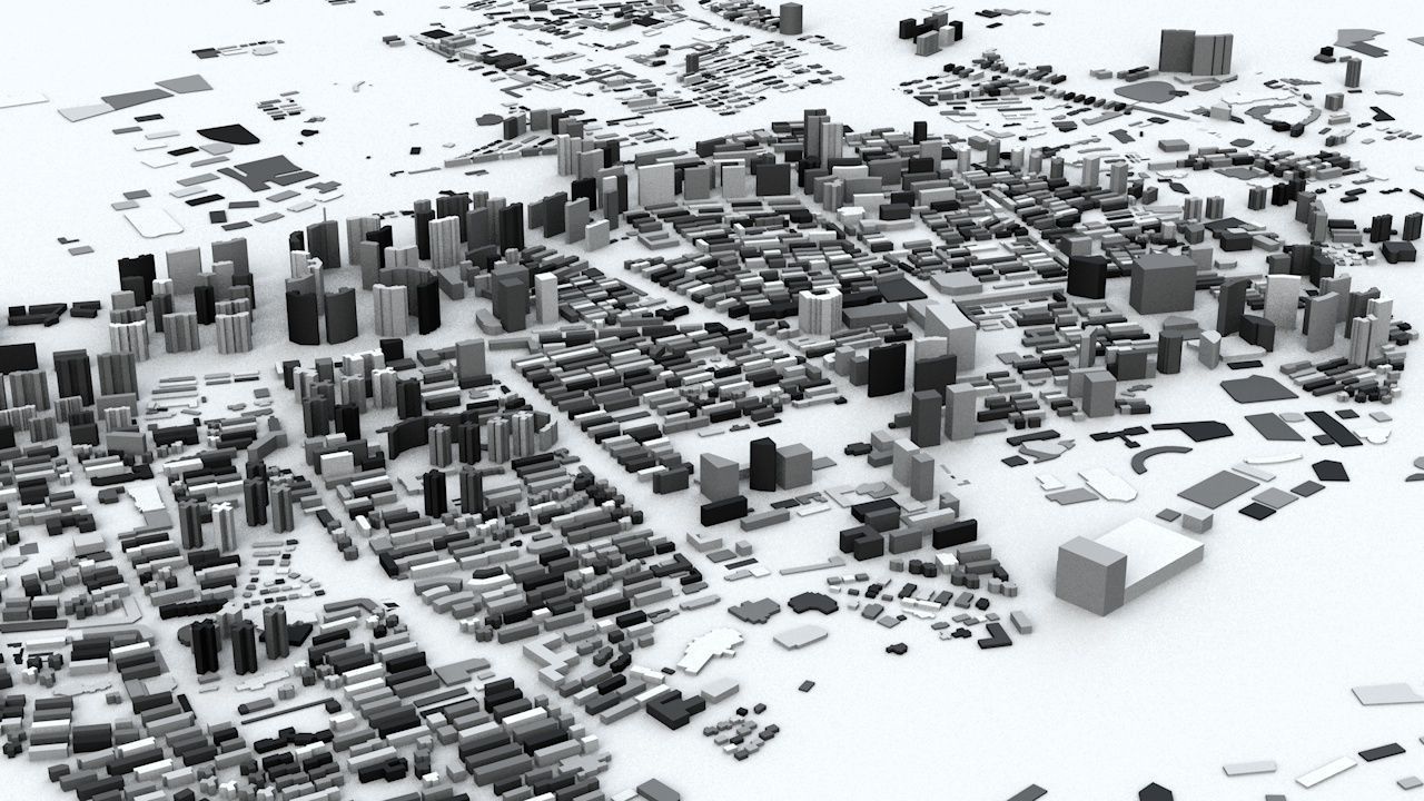 Shanghai Streets and Buildings 3D model_1