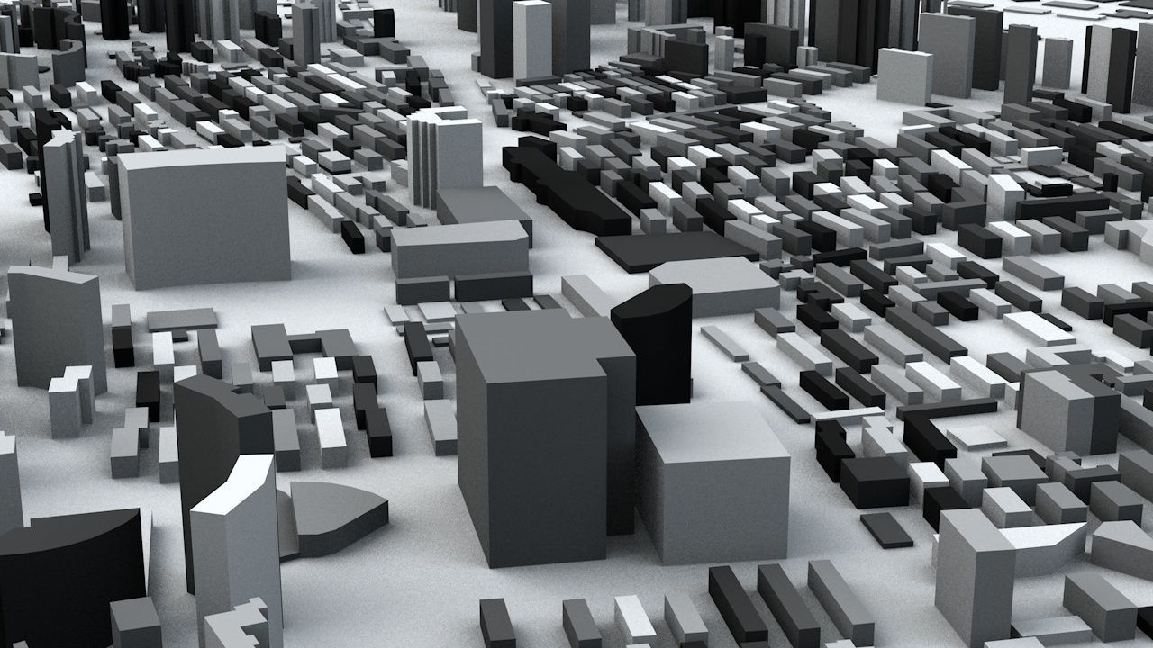 Shanghai Streets and Buildings 3D model_5