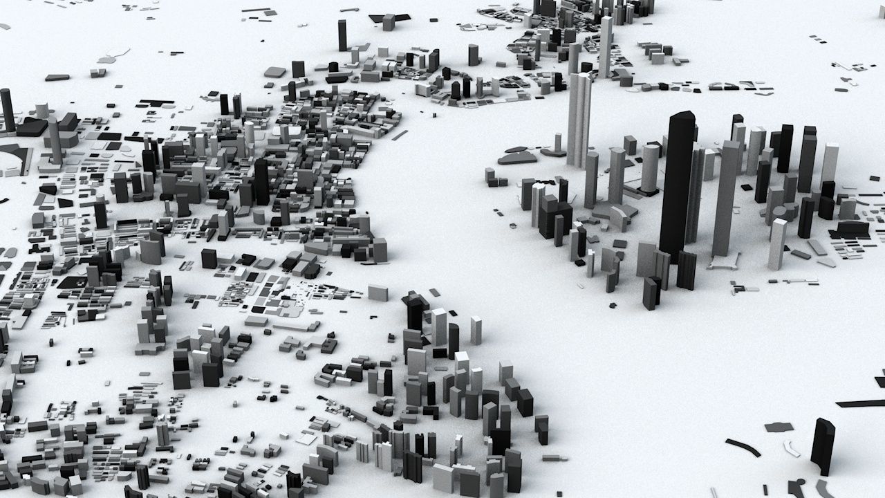 Shanghai Streets and Buildings 3D model_2