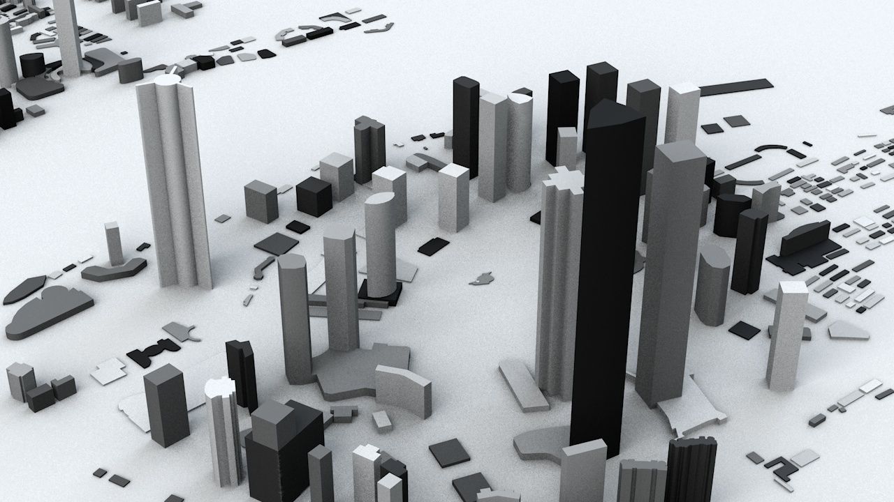 Shanghai Streets and Buildings 3D model_4