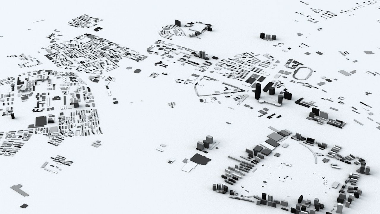 Shanghai Streets and Buildings 3D model_7