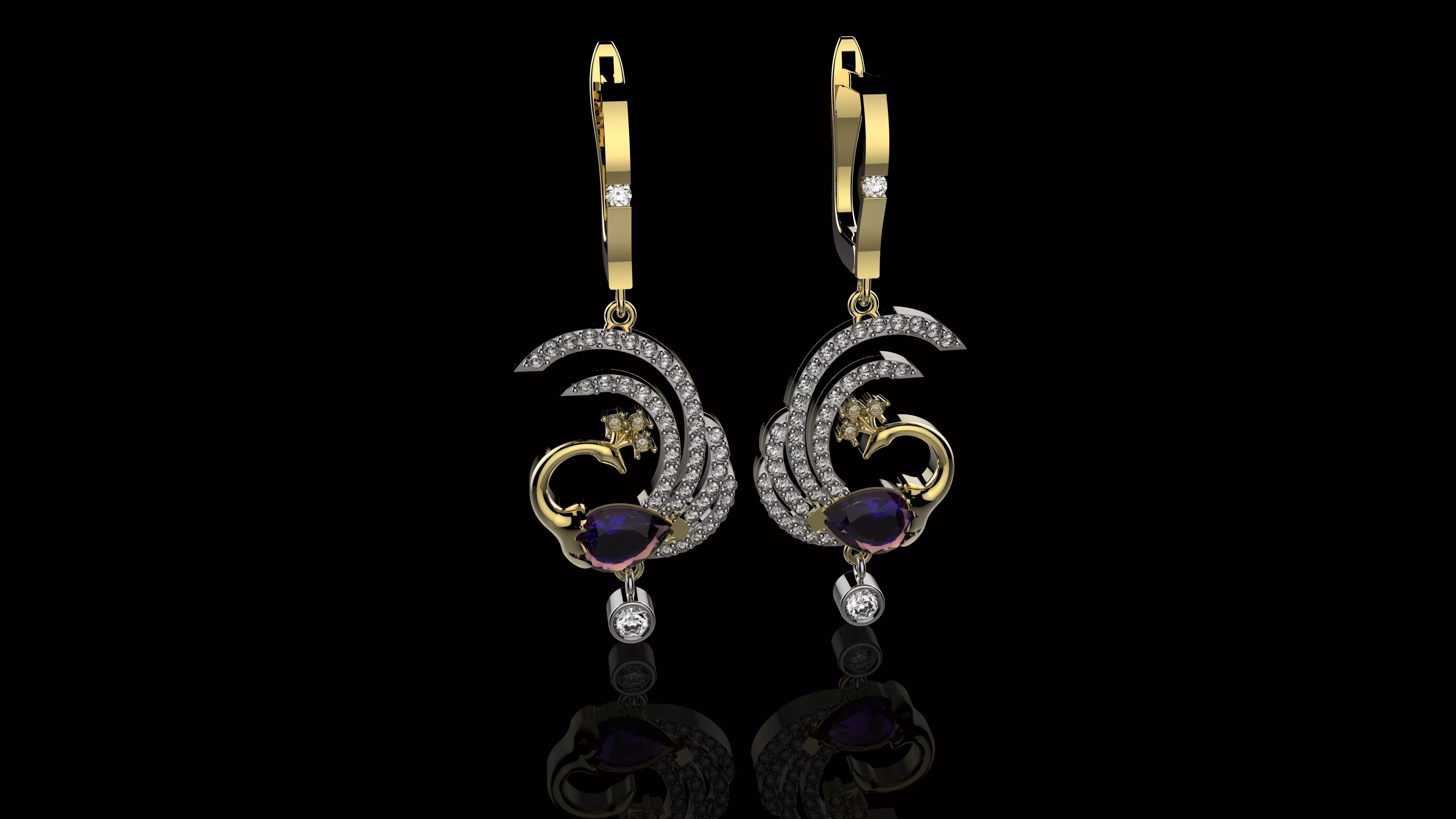  EARRINGS J016 3D print model_0