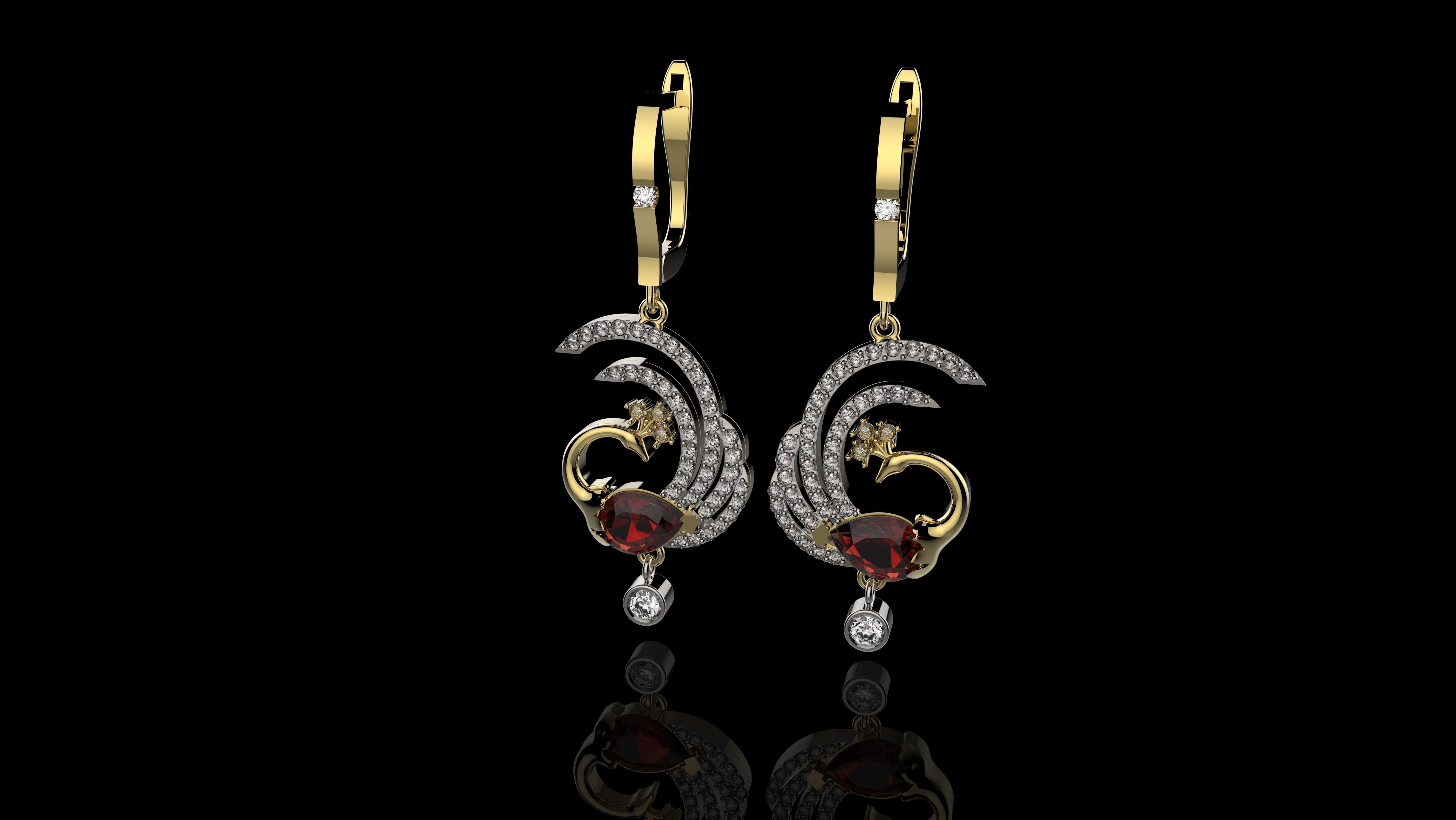  EARRINGS J016 3D print model_7