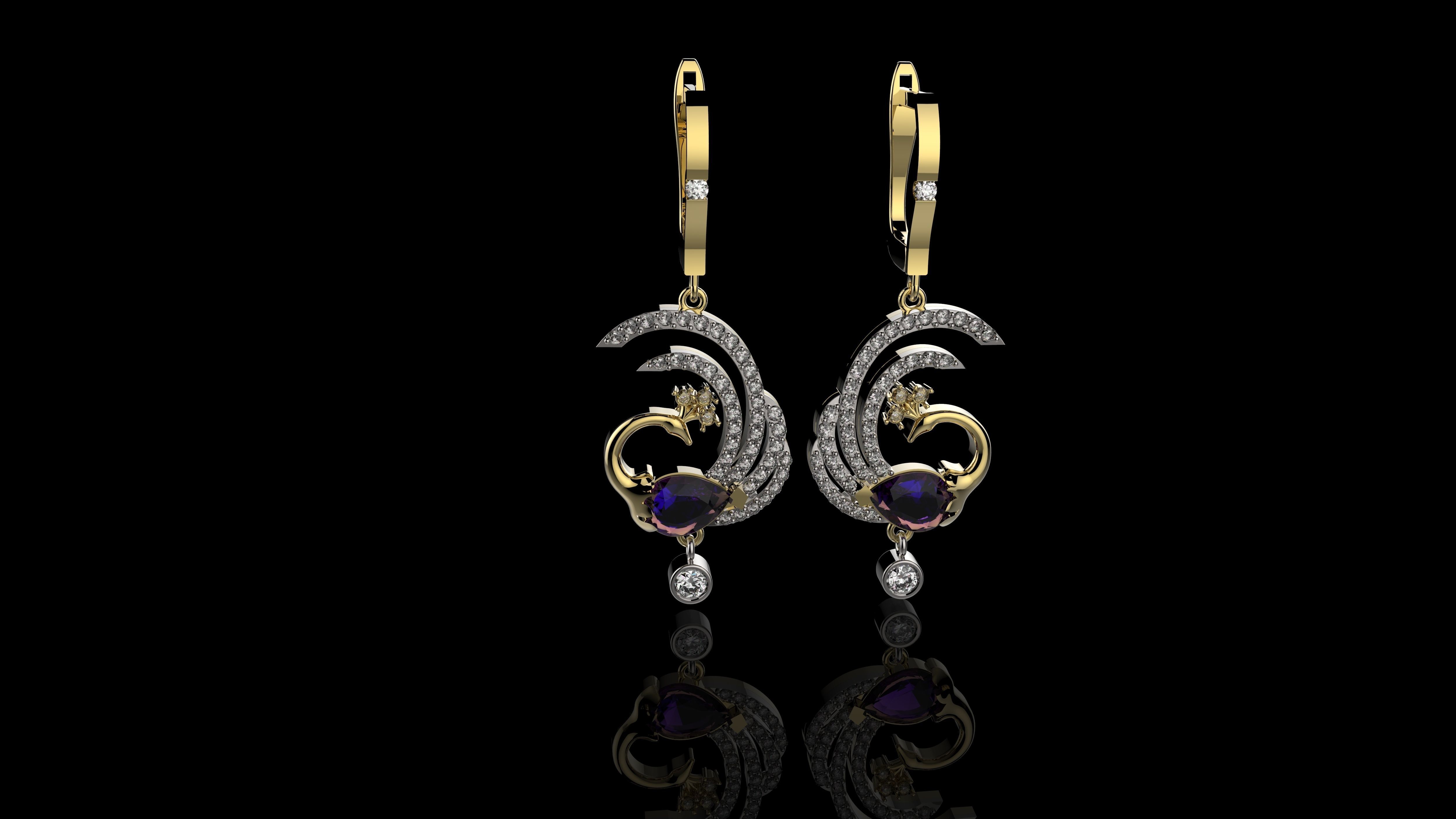  EARRINGS J016 3D print model_3