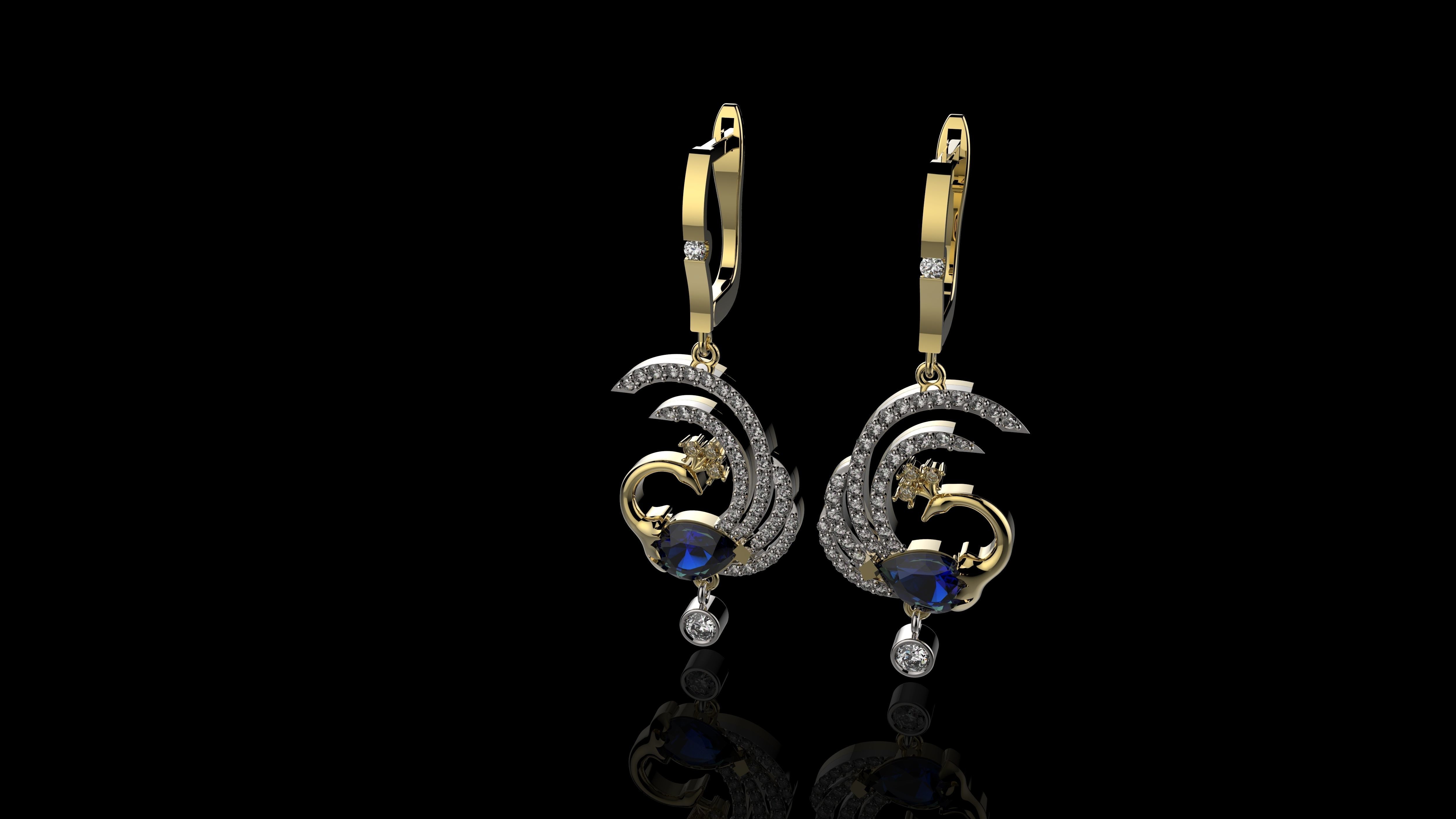  EARRINGS J016 3D print model_6