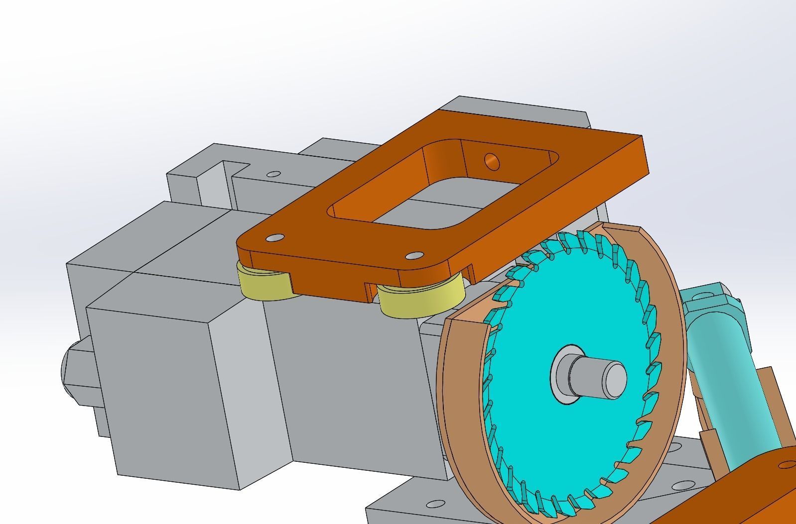 Single track cutting mechanism 3D model_5