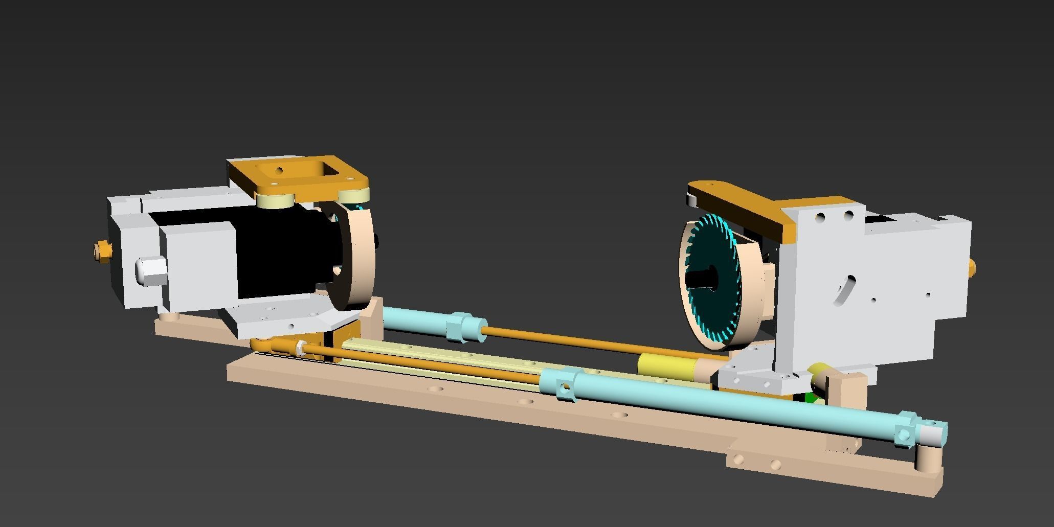 Single track cutting mechanism 3D model_4