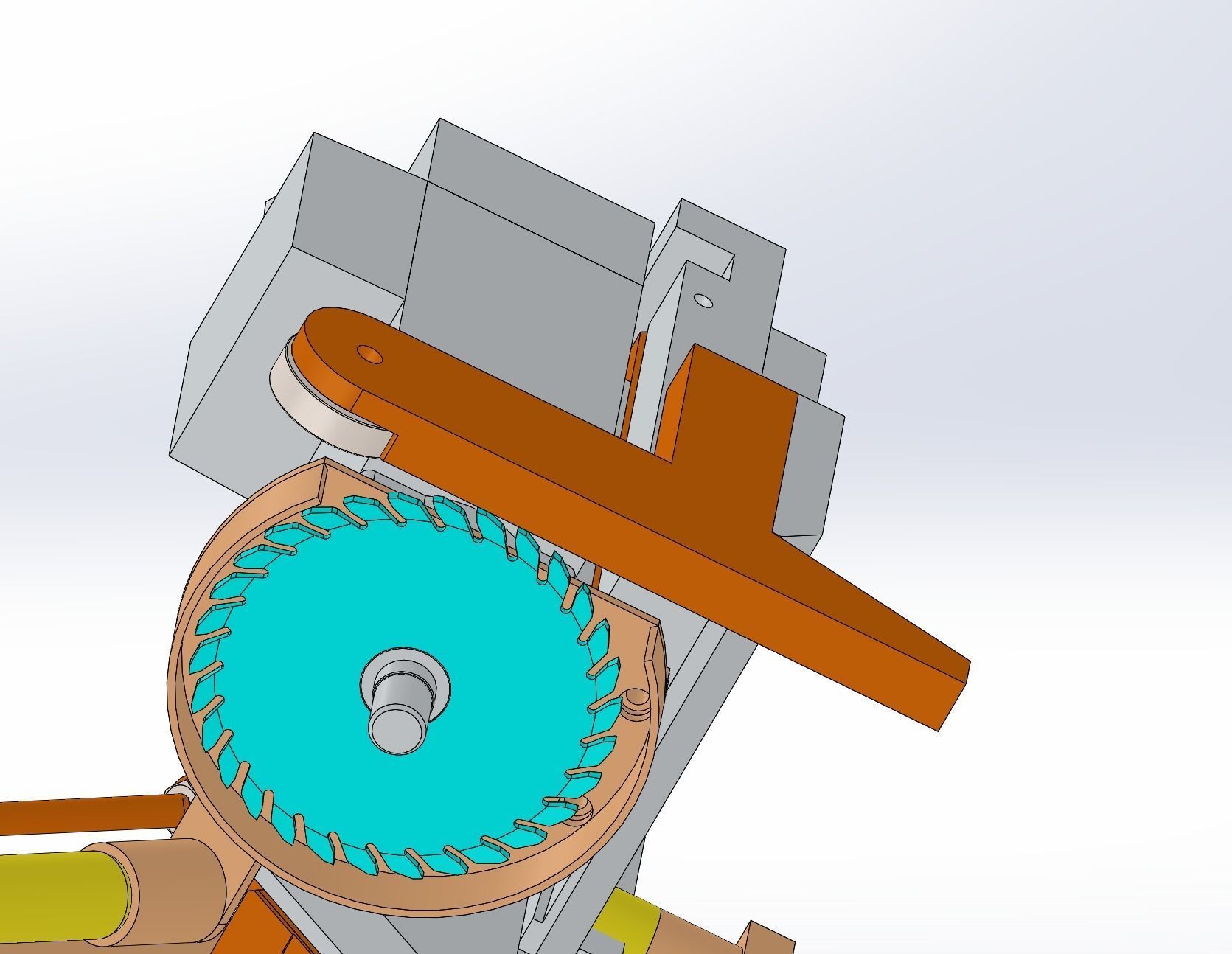 Single track cutting mechanism 3D model_2
