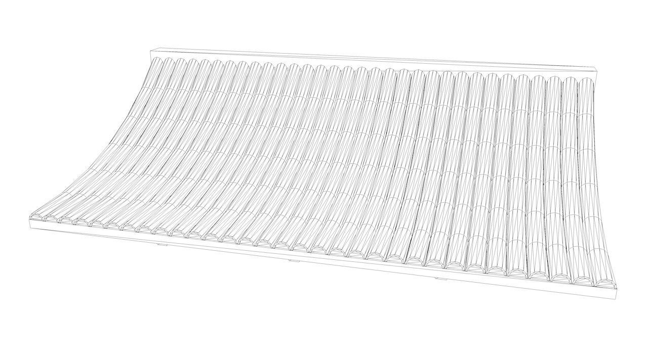 Oriental Roof Modular Elements Next Gen Game Ready PBR Low-poly 3D model_51