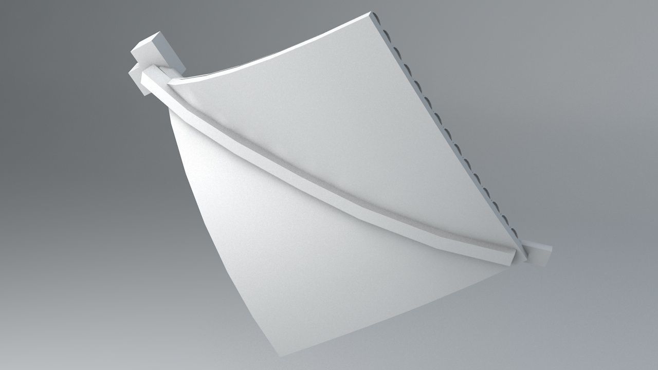 Oriental Roof Modular Elements Next Gen Game Ready PBR Low-poly 3D model_25